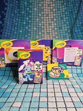 McDonald's Happy Meal Toys - Crayola And One Set Of Spot It Cards Lot Of 5